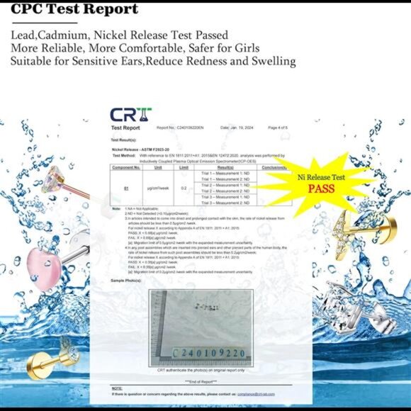 20G Hypoallergenic Flat Back Earrings for Women Men Surgical Steel Stud Earrings - Picture 2 of 7